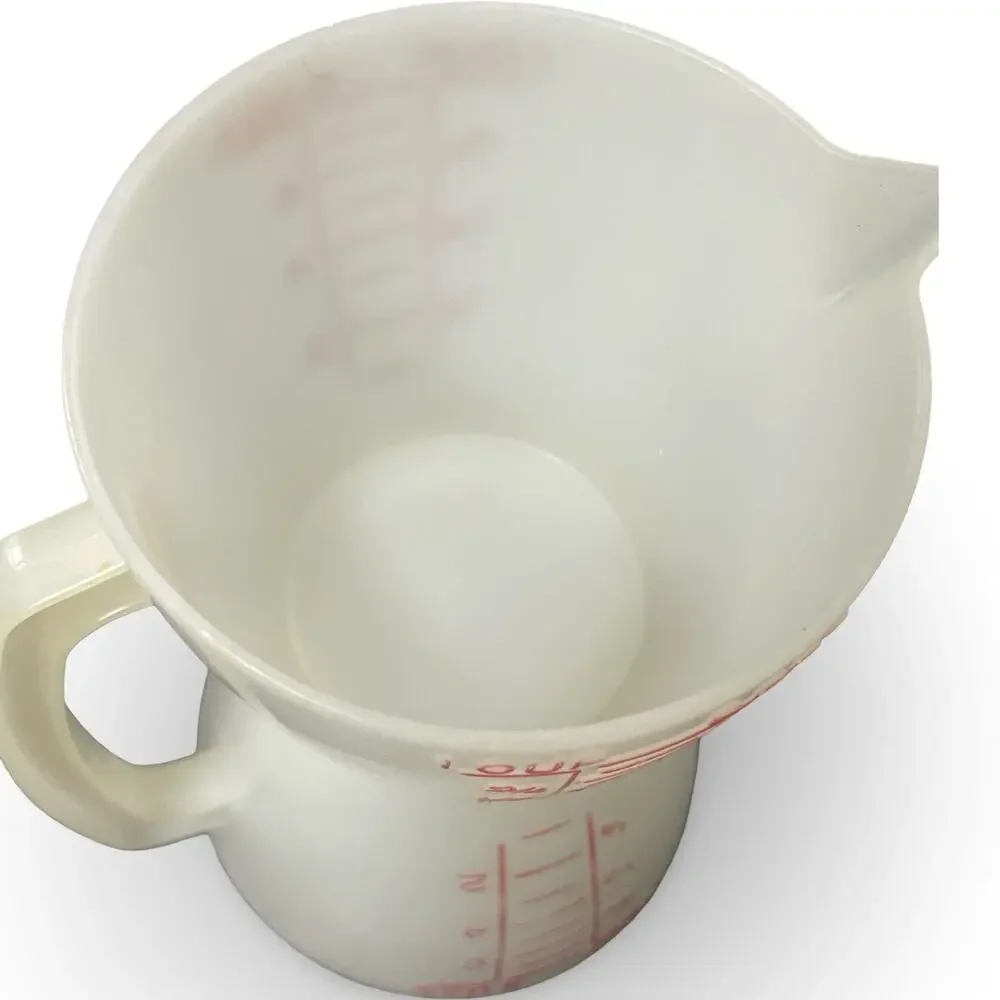 Vintage Tupperware Hourglass Measuring Cup 860 Two-Sided Wet Dry 1 Cup 8oz USA